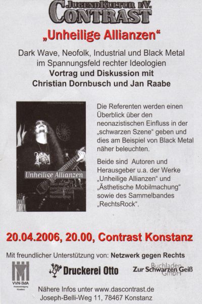 vortrag und diskussion im contrast Frontside