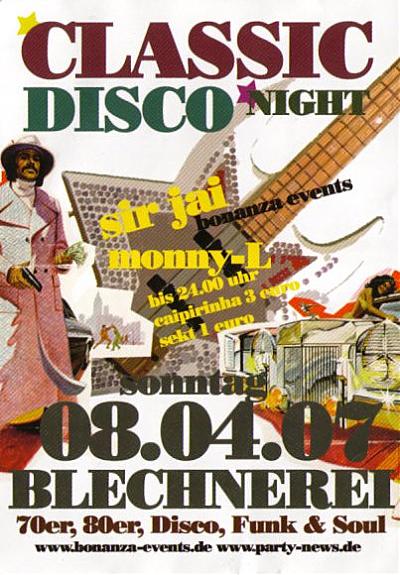 classic disco night Frontside