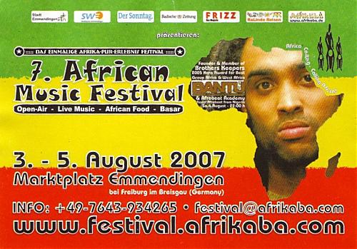 african music festival Frontside