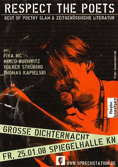 respect the poets Frontside