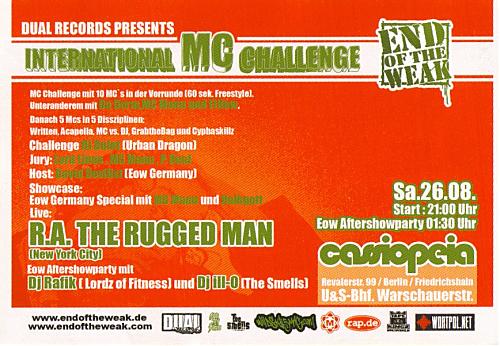 end of the weak Backside