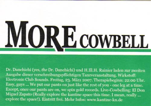 more cowbell Backside