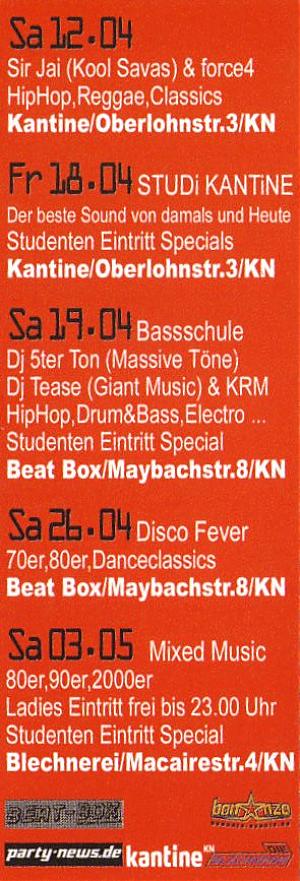 bonanza events Backside