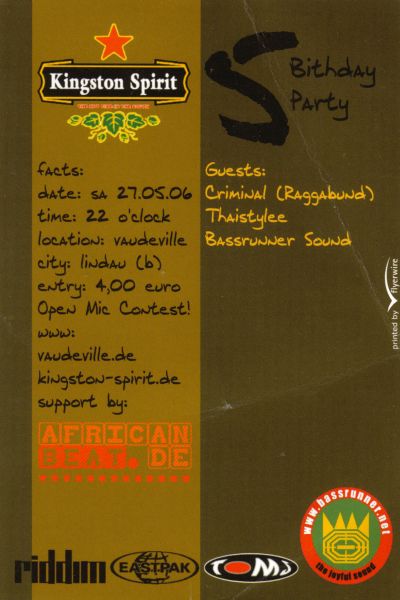 kingston spirit Backside